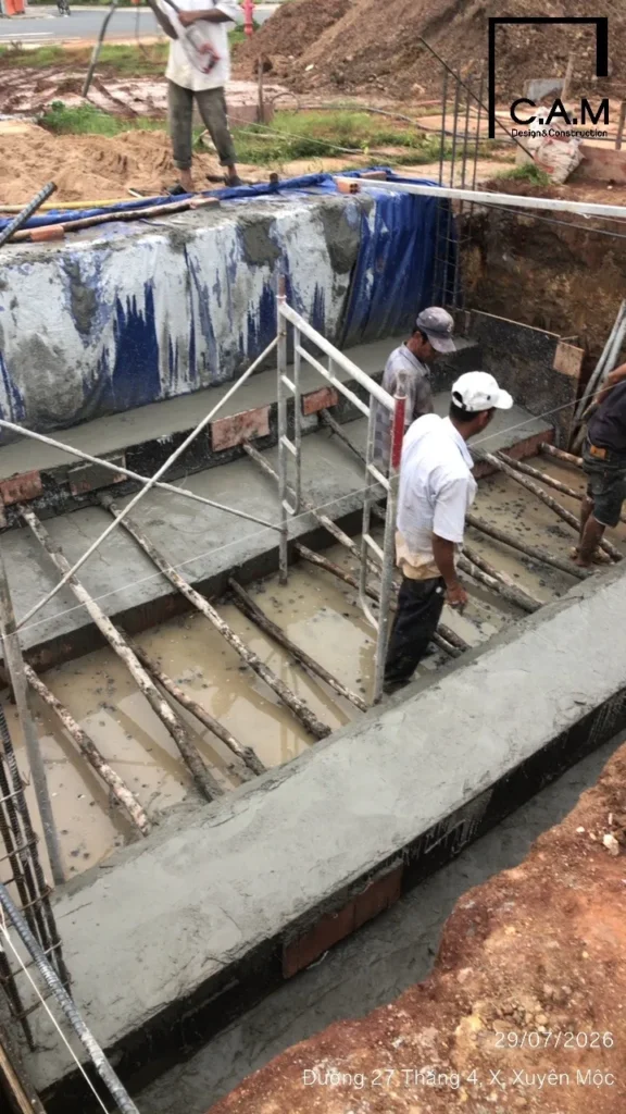 Thi công nhà phố 5x10m tại Hồ Tràm TP.HCM